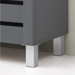 Timber Art Design 4 Tier Shoe Storage Cabinet 2 Door Cupboard Stand Rack Unit Dark Grey - thumbnail 4