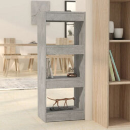 Berkfield Book Cabinet/room Divider Concrete Grey 40X30X103 Cm Engineered Wood