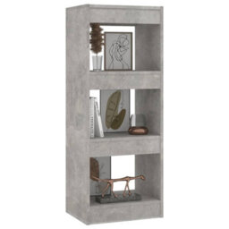 Berkfield Book Cabinet/room Divider Concrete Grey 40X30X103 Cm Engineered Wood - thumbnail 4
