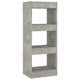 Berkfield Book Cabinet/room Divider Concrete Grey 40X30X103 Cm Engineered Wood - thumbnail 2