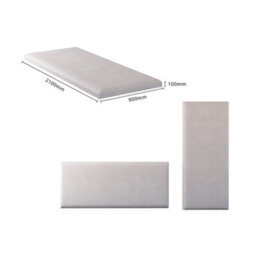 Aspire 90Cm X 210Cm Large Upholstered Headboard Wall Panel, Kimiyo Linen Silver - thumbnail 5