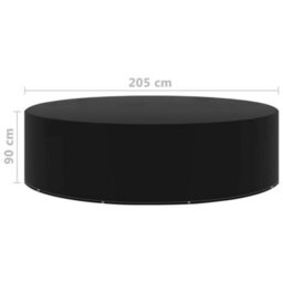 Walplus Outdoor Garden Furniture Covers 2 Pcs 10 Eyelets 205X90 Cm - thumbnail 5