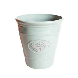 Yougarden Olive Ceramic Effect Planter 40Cm 16 Inches In Green