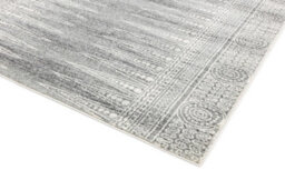 Grey Geometric Modern Easy To Clean Rug For Dining Room-200Cm X 290Cm - thumbnail 2