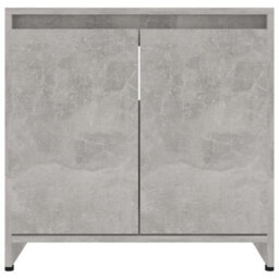 Berkfield Bathroom Cabinet Concrete Grey 60X33X61 Cm Engineered Wood - thumbnail 6