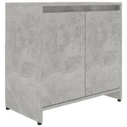 Berkfield Bathroom Cabinet Concrete Grey 60X33X61 Cm Engineered Wood - thumbnail 2
