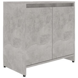 Berkfield Bathroom Cabinet Concrete Grey 60X33X61 Cm Engineered Wood - thumbnail 8