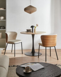 Beliani Set Of 2 Dining Chairs Hoskin Boucle Off-White - thumbnail 2