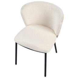 Beliani Set Of 2 Dining Chairs Hoskin Boucle Off-White - thumbnail 8