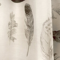 Fusion Idaho 100% Cotton Feather Motif Pair Of Eyelet Curtains - thumbnail 3