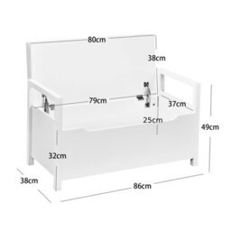 Costway 2 In1 Wooden Shoe Changing Bench Shoe Storage Cabinet Organizer Padded Seat - thumbnail 2