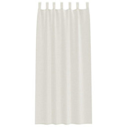 Berkfield Curtains With Curtains 2 Pcs Cream Polyester - thumbnail 3