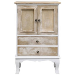 Berkfield Drawer Cabinet White 50X30X80 Cm Wood - thumbnail 2