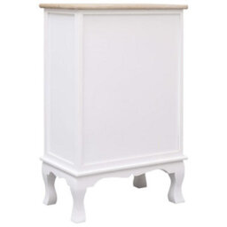 Berkfield Drawer Cabinet White 50X30X80 Cm Wood - thumbnail 4