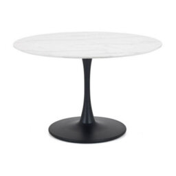 Ashfield Holland Round Pedestal Table & 4 Delaunay Mustard Chairs - thumbnail 2