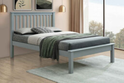 Flintshire Furniture Rossett 4Ft 6 Double Grey Wooden Bed Frame - thumbnail 1