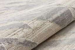 Silver Abstract Abstract Modern,natural Fibers Wool Rug Bedroom & Living Room-160Cm X 230Cm - thumbnail 4