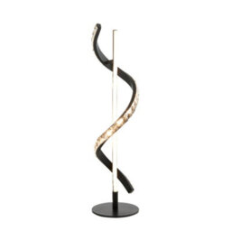 Pagazzi Lighting Pagazzi Hyde Matte Black And Crystal Led Table Lamp - thumbnail 7