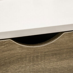 Wyld Haus Nanola Wood White And Grey Coffee Table With 2 Drawers - L106 X D58 X H39.5Cm - thumbnail 8