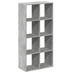 Berkfield Room Divider Bookcase Concrete Grey 69.5X29X137.5 Cm Engineered Wood - thumbnail 2