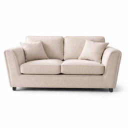 Furnishings For Less UK Ascot Large 2 Seater Sofa Chenille Fabric Beige Couch - thumbnail 3