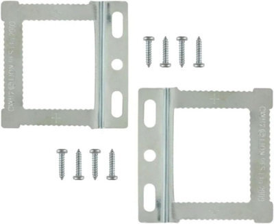 Sisi UK 10 Pack Cwh2 Square Sawtooth Picture Frame Hangers With Screws For Canvas Aluminium Back And Flat Back Frames - image 1
