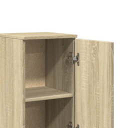 Berkfield Bathroom Cabinet Sonoma Oak 30X30X190 Cm Engineered Wood - thumbnail 7