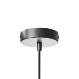 Wyld And Coco Scandilux Pendant Lamp Beige Double-Layer Linen-Effect Shade Matte Black Base - W40 X D40 X H180Cm - thumbnail 7