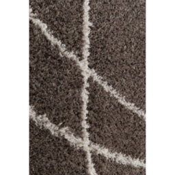 Melrose Squiggle Brown Coloured Large Area Indoor Rug 160/230Cm - thumbnail 2