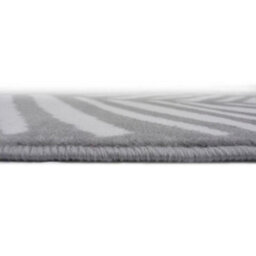 The Rugs Maestro Collection Herringbone Design Rug In Grey - thumbnail 3