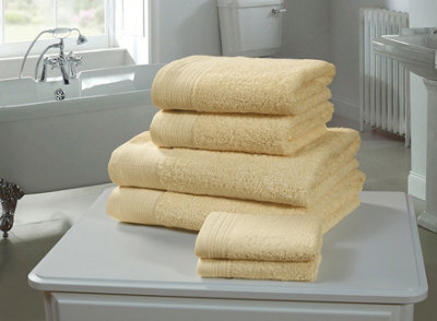 Rapport Home Chatsworth Bath Towel Pure Cotton Yellow