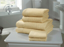 Rapport Home Chatsworth Bath Towel Pure Cotton Yellow