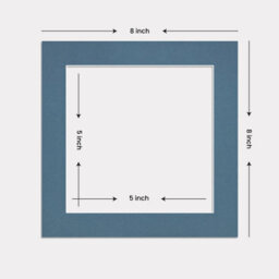 Ak Frames 8X8 Pompadour Picture Mounts To Fit 6X6 Aperture Size - Mount Board Only (No Frame Included) - thumbnail 3