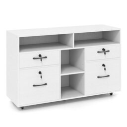 File Cabinet Mobile Lateral Filing Storage Organizer With Lock - thumbnail 1