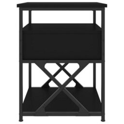 Vidaxl Bedside Cabinets 2 Pcs Black 40X42X55 Cm Engineered Wood - thumbnail 8