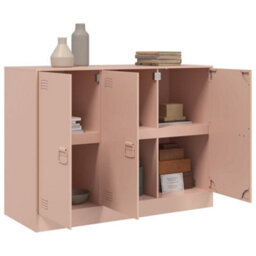 Vidaxl Sideboard Pink 99X39X73 Cm Steel - thumbnail 5