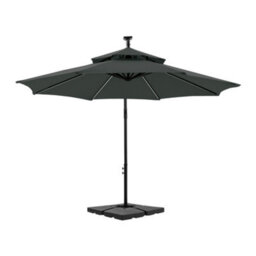Thehotsale Double-Top Cantilever Parasol With Lights And Parasol Base - thumbnail 3