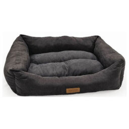 Huggle Pets Hugglepets Luxury Dog Charcoal Small Lounger - thumbnail 1