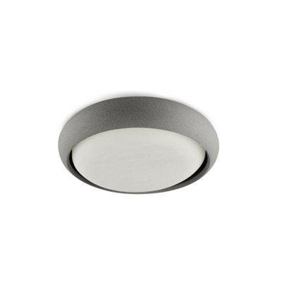Luminosa Lighting Luminosa Anga 295 Dark Grey Led Ceiling Lamp 24W 2700K Ip44 - image 1