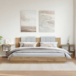 Berkfield Bedside Cabinets 2 Pcs Artisan Oak 50X30X51.5 Cm Engineered Wood - thumbnail 3