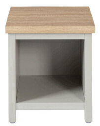 Home Source Avon 36mm Thick Top Lamp Side Occasional Table Grey - thumbnail 2