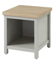 Home Source Avon 36mm Thick Top Lamp Side Occasional Table Grey - thumbnail 5