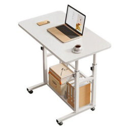 Portable Table Notebook Computer Folding Laptop Storage Desk Adjustable Height - thumbnail 1