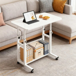 Portable Table Notebook Computer Folding Laptop Storage Desk Adjustable Height - thumbnail 4
