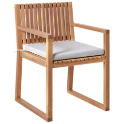 Beliani Set Of 2 Garden Chairs With Cushions Sassari Premium Certified Acacia Wood Light Grey - thumbnail 4