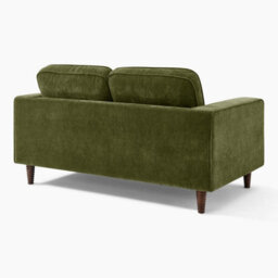 Furniturebox Uk Jasper Green Linen-Look Fabric 2 Seater Sofa - thumbnail 9