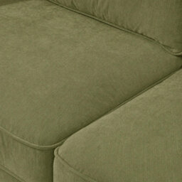 Furniturebox Uk Jasper Green Linen-Look Fabric 2 Seater Sofa - thumbnail 4