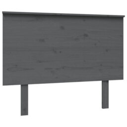 Berkfield Bed Headboard Grey 104X6X82.5 Cm Solid Wood Pine - thumbnail 2