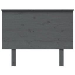 Berkfield Bed Headboard Grey 104X6X82.5 Cm Solid Wood Pine - thumbnail 3