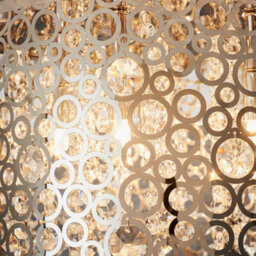 Anson Lighting Filipa Chrome Effect And Clear K5 Faceted Crystal Glass 5 Light Flush Ceiling Fitting - thumbnail 5